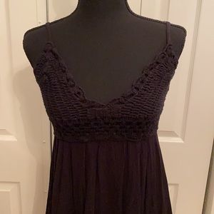 Women’s dress | crochet dress | mini | black | small